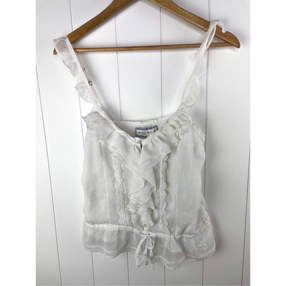 Abercrombie & Fitch White Button Down Shirt